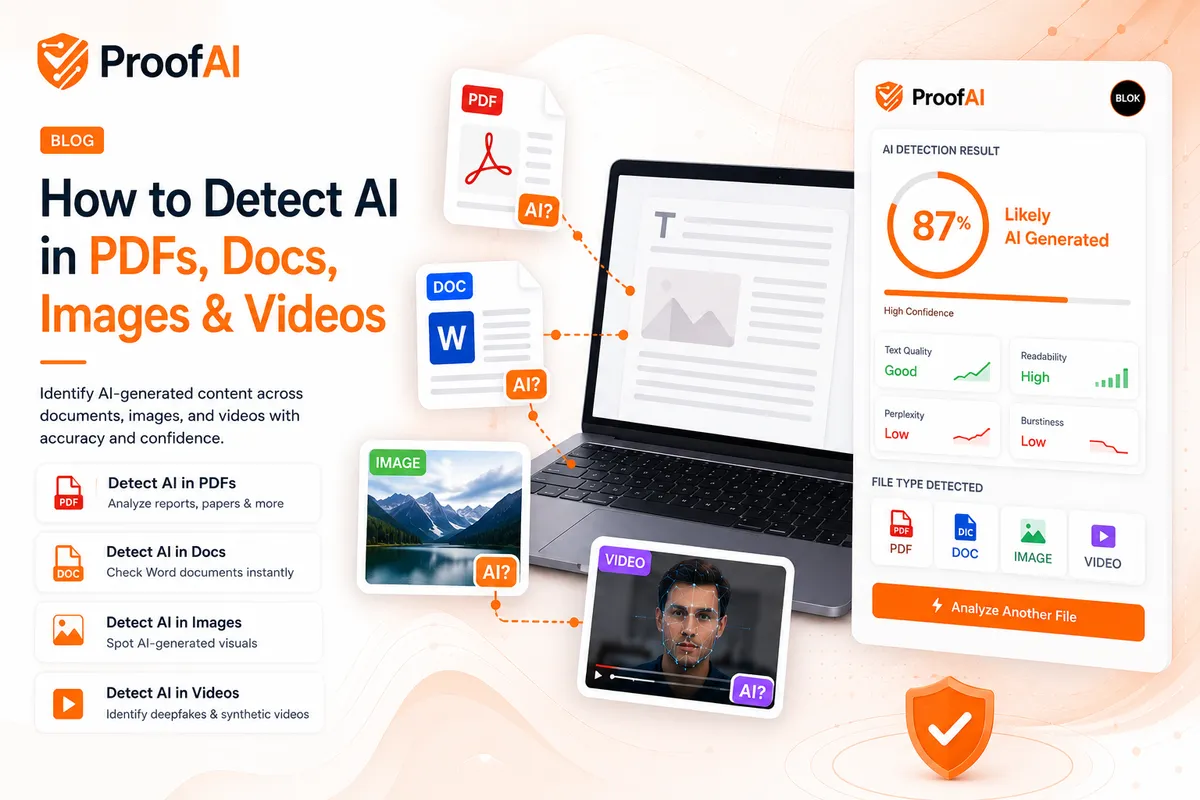 How to Detect AI in PDFs, Docs, Images and Videos